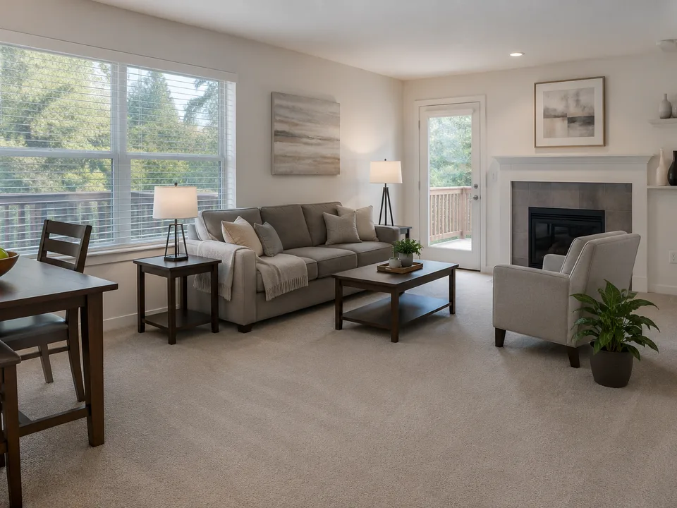 Bellevue home interior after recurring residential cleaning