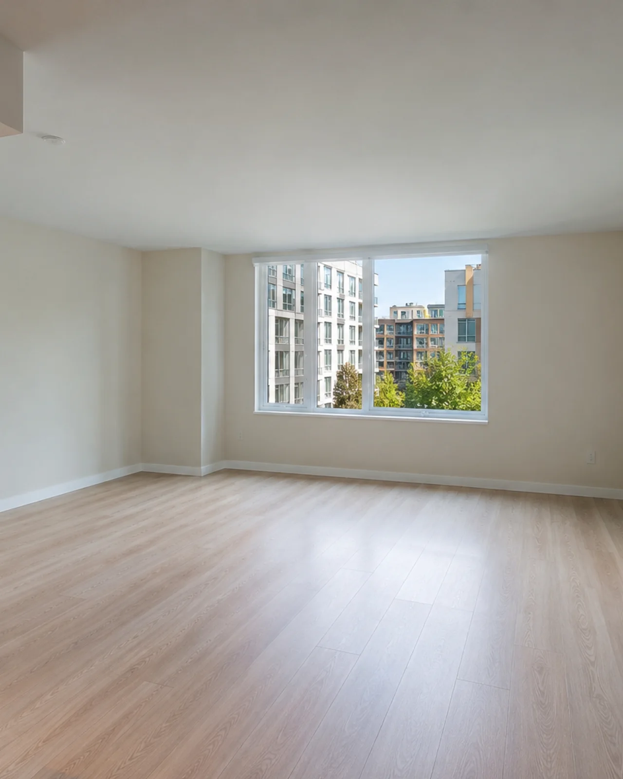 Move-in-ready apartment prepared for turnover cleaning in Bellevue