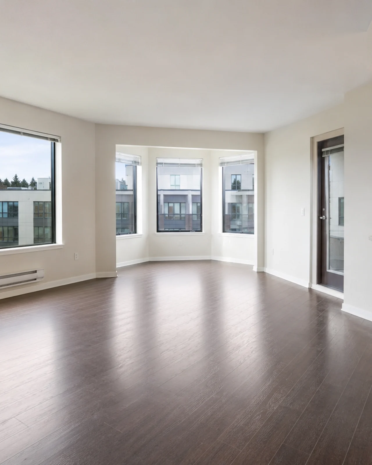 Professional cleaner preparing a Greater Seattle home for its next resident